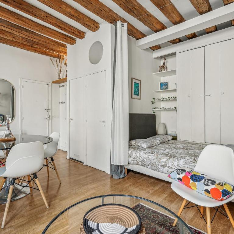 Joli studio grand et calme, Marais - Appartement 1 Chambre - 10
