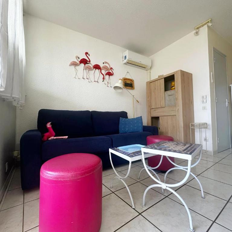 T2 Cocon lumineux en Bord de mer avec Piscine, Tennis et Parking - Appartamento con 1 Camera da Letto - 4