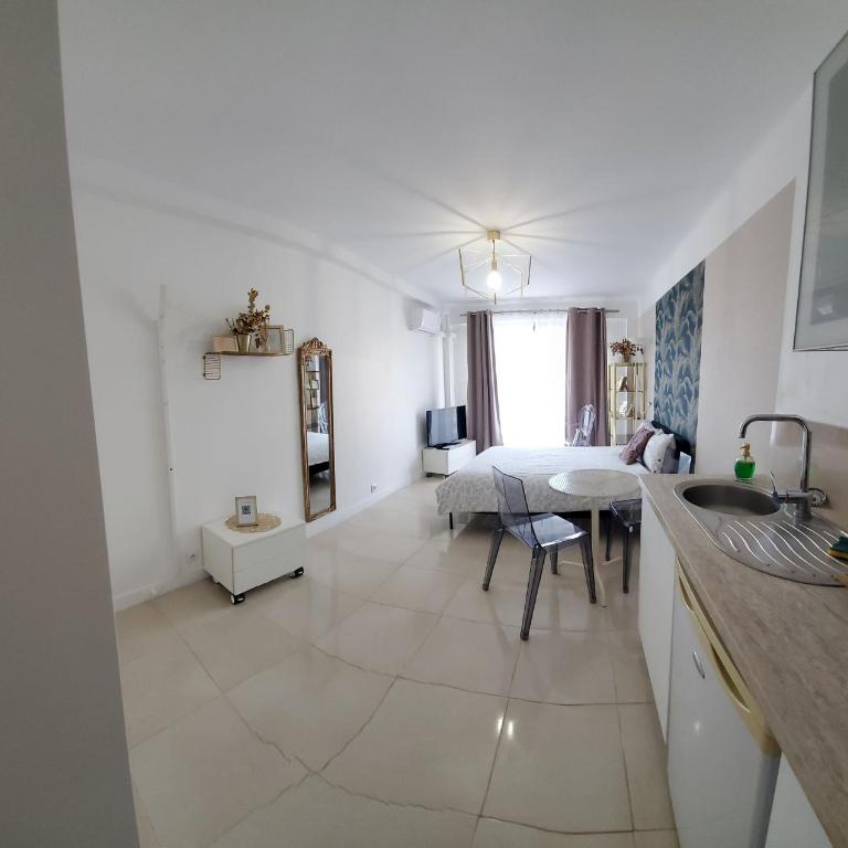 Cannes Centre Studio Lumineux et Cosy, 9 Min du Palais et des Plages, avec Balcon, Clim - Studio avec Terrasse - 13