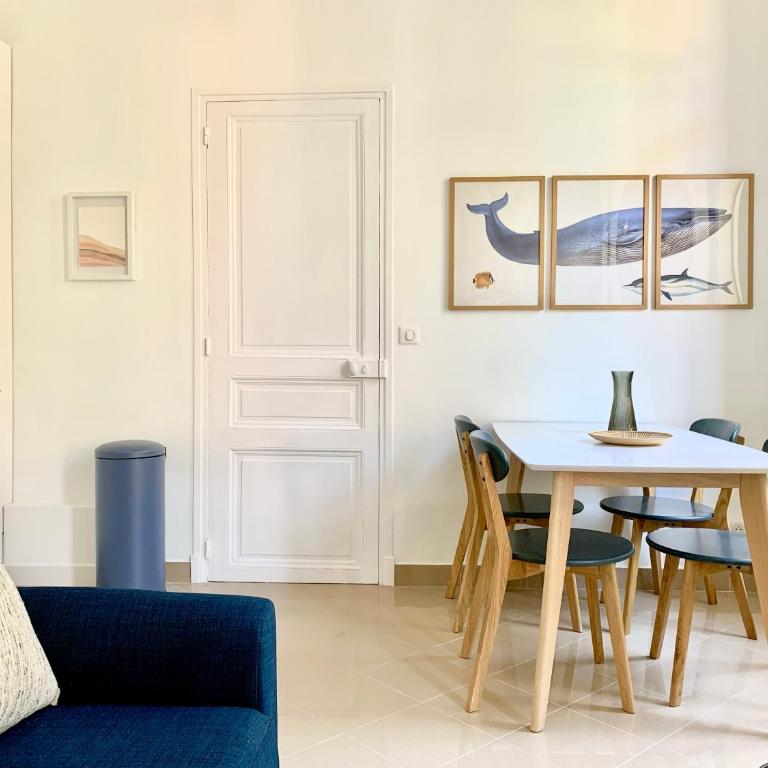 3 pièces élégant - Clim Terrasse Parking - Plage - Appartement 2 Chambres avec Terrasse - 10