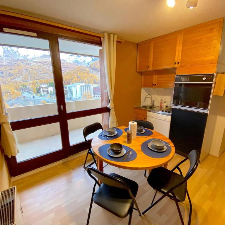 Studio avec balcon et vue exceptionnelle au Super-Sauze - skis aux pieds - Studio - Vue sur Montagne - 4