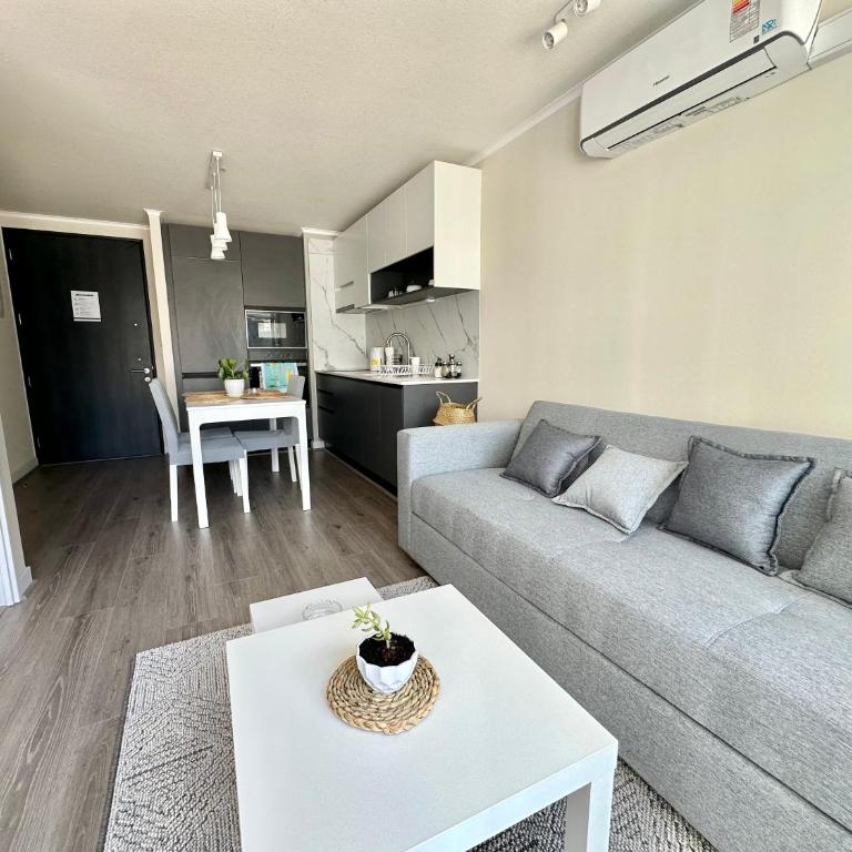 Depto nuevo y acogedor, terraza y estacionamiento - Apartamento de 1 dormitorio - 12