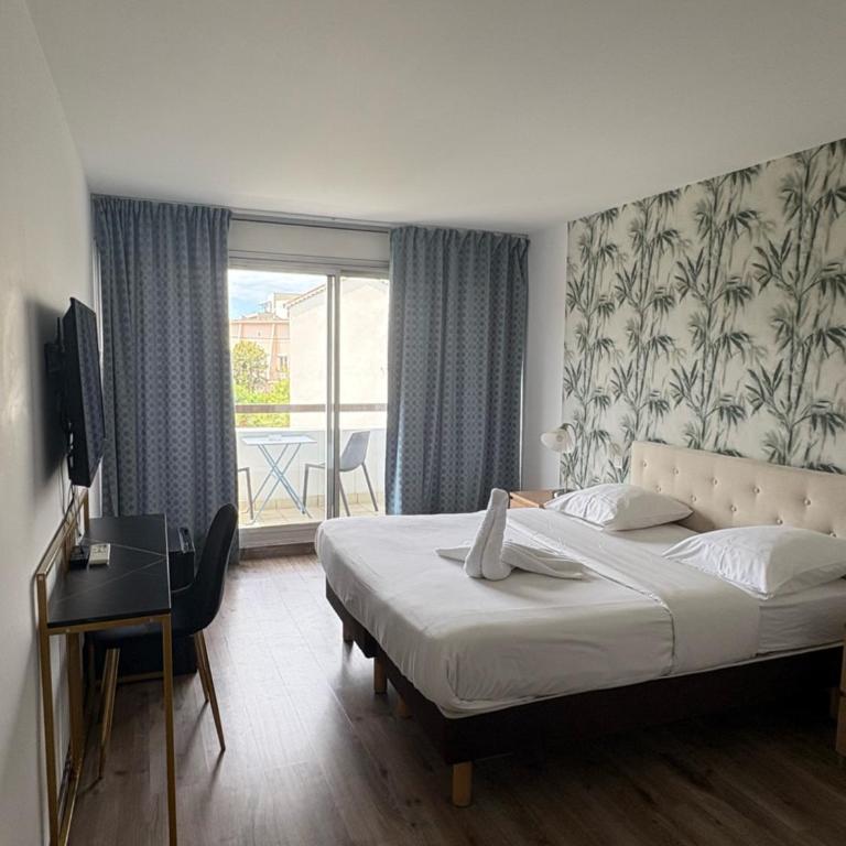 Hotel Sable Et Soleil - Port, Plage & Jacuzzi privé - Chambre Double avec Balcon - 1