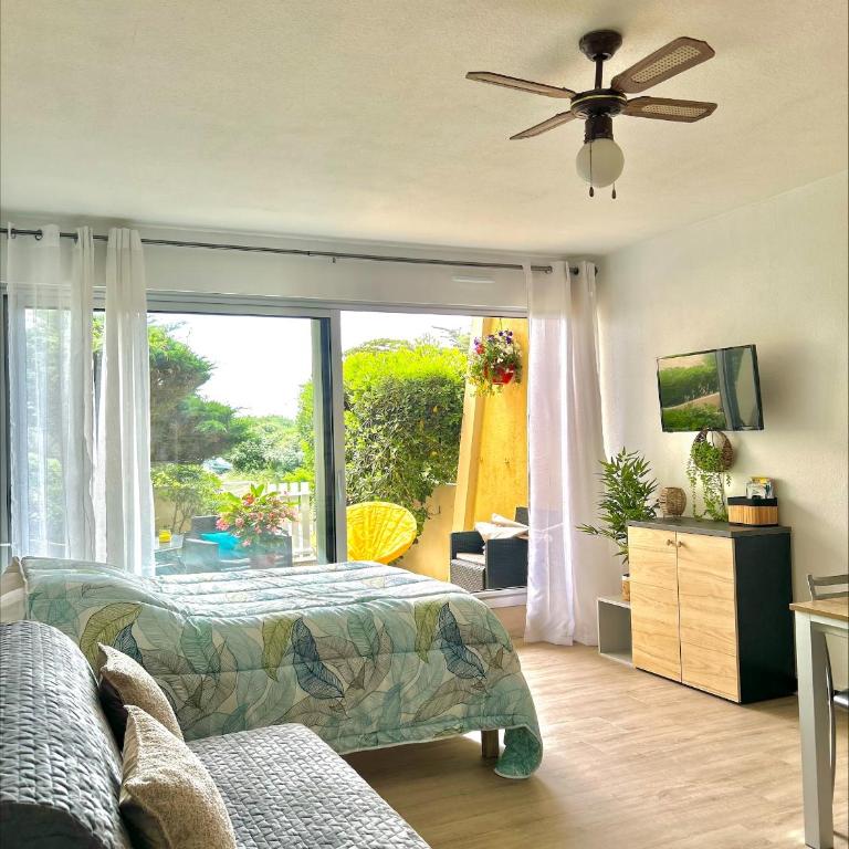 Studio cosy à 1mn de la mer, jardin et parking privé - Studio - 16