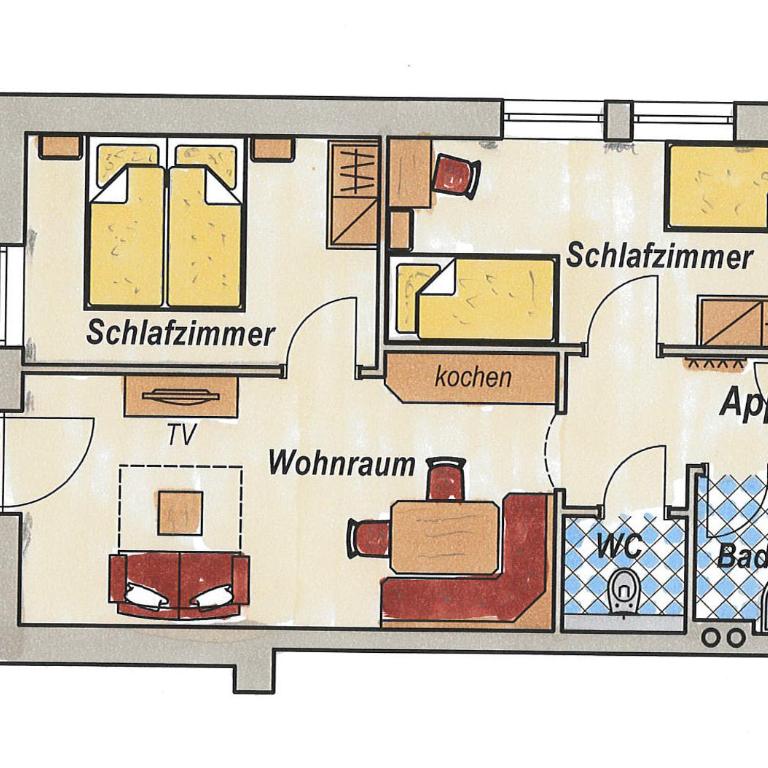 Wallnerhof - Apartment mit 2 Schlafzimmern und Bergblick - 13