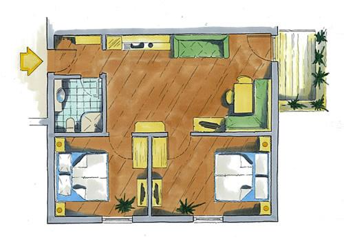 Ferienwohnung am Oberrainerhof - Comfort Apartment mit 2 Schlafzimmern - Nebengebäude - 2. Etage - 5