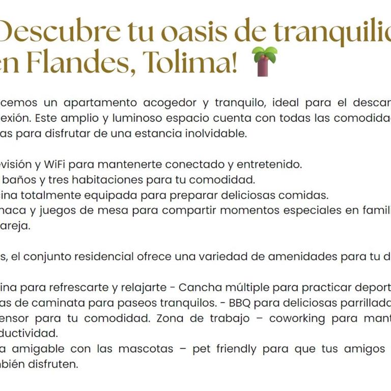 Apto en Flandes - Tolima, tu oasis de tranquilidad y serenidad - Apartamento de 3 dormitorios - 21