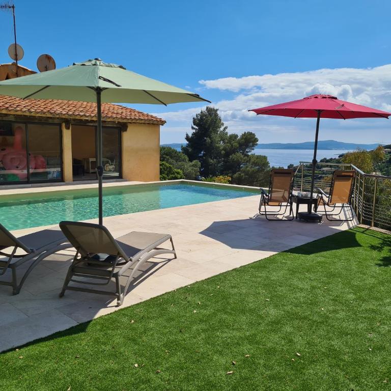 Lou Pei 2 Superbe vue mer Piscine chauffée 10x5m Version 3ch 3sdb - Villa 3 Chambres - 2
