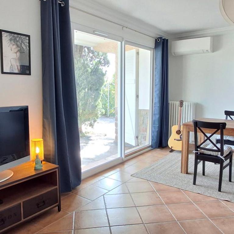 Appt 83m2 rez de jardin dans villa parc privé balcon vue mer - Apartment mit 1 Schlafzimmer und Gartenblick - 14