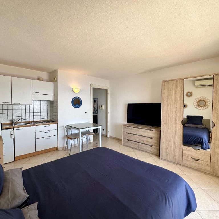 Studio vue mer limitrophe à Monaco - Appartement-Studio avec 1 Lit Double - 6