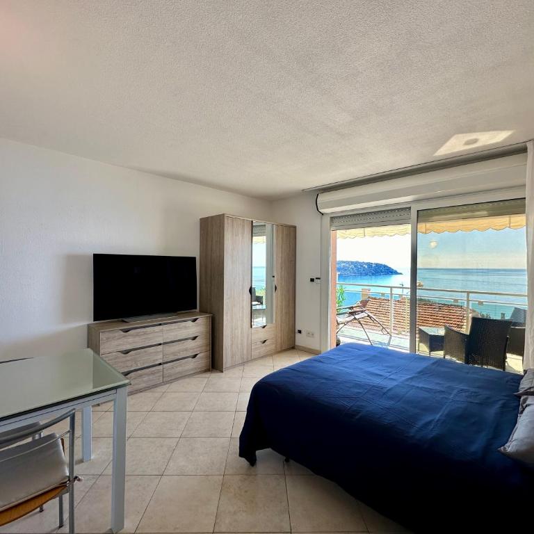 Studio vue mer limitrophe à Monaco - Appartement-Studio avec 1 Lit Double - 15