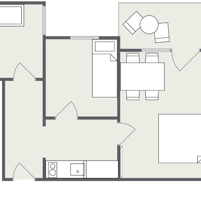 Appartement Haus Drobollach - Familien-Apartment mit 1 Schlafzimmer - 1