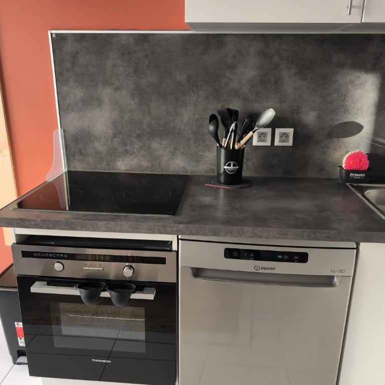 Studio calme et paisible, climatisé avec terrasse au dernier étage, 100m du tramway et 20 min de la promenade des anglais - Appartement 1 Chambre - 7