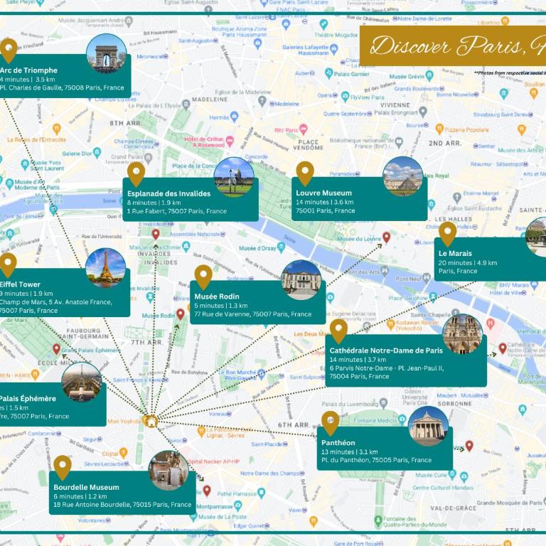 Le Bertrand - Cosy - 6 pers- Invalides-Tour Eiffel - Appartement 2 Chambres - 5