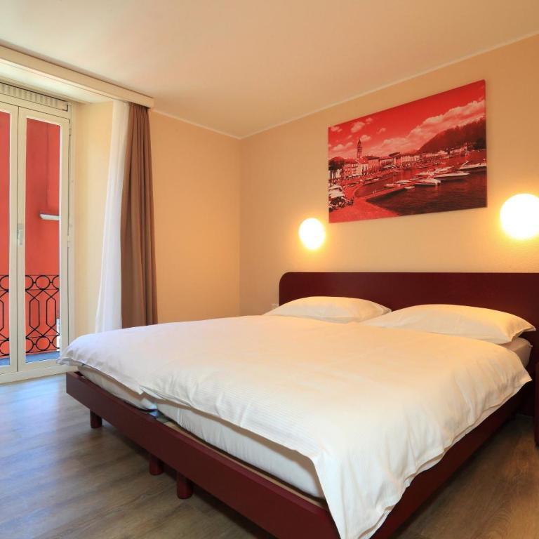 Hotel Elvezia Ascona - Camera Doppia con Letti Singoli con Vista Lago - 2