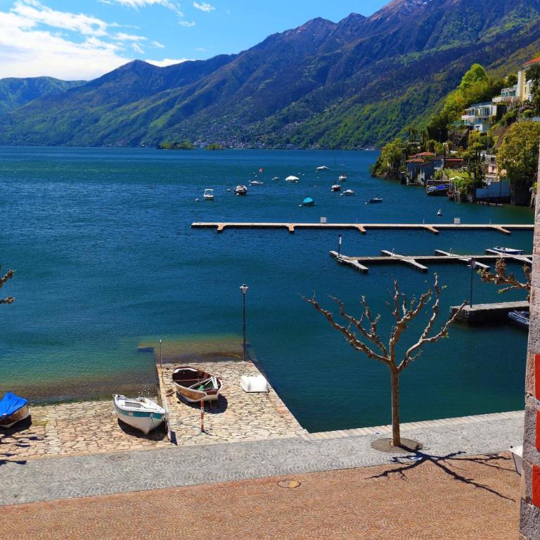 Hotel Elvezia Ascona - Camera Doppia con Letti Singoli con Vista Lago - 1