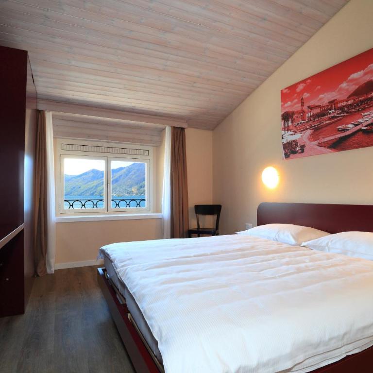 Hotel Elvezia Ascona - Camera Doppia con Letti Singoli con Vista Lago - 3