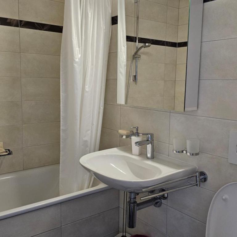 Appartement meublé à louer à Nax - Zimmer mit Kingsize-Bett und Bergblick - 24