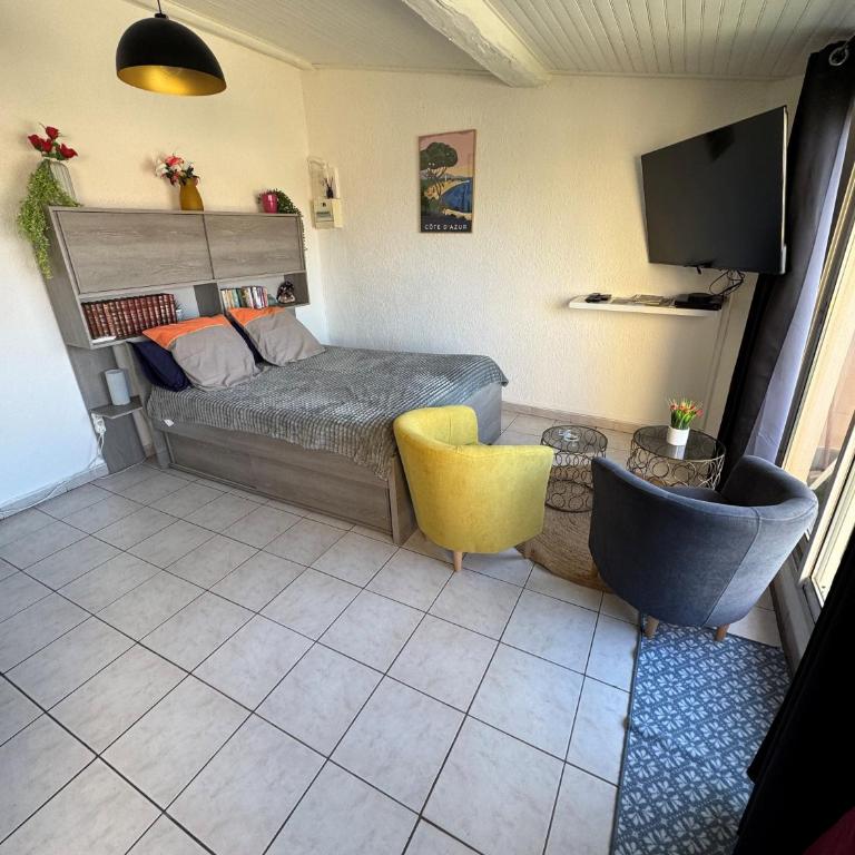 Studio en Toit terrasse - Vue Mer - Grande Terrasse - Apartment mit 1 Schlafzimmer - 16