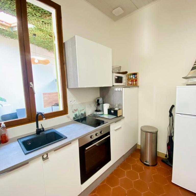 Maison proche plage et centre ville, climatisée avec ménage, draps et serviettes inclus - Maison 1 Chambre - 13