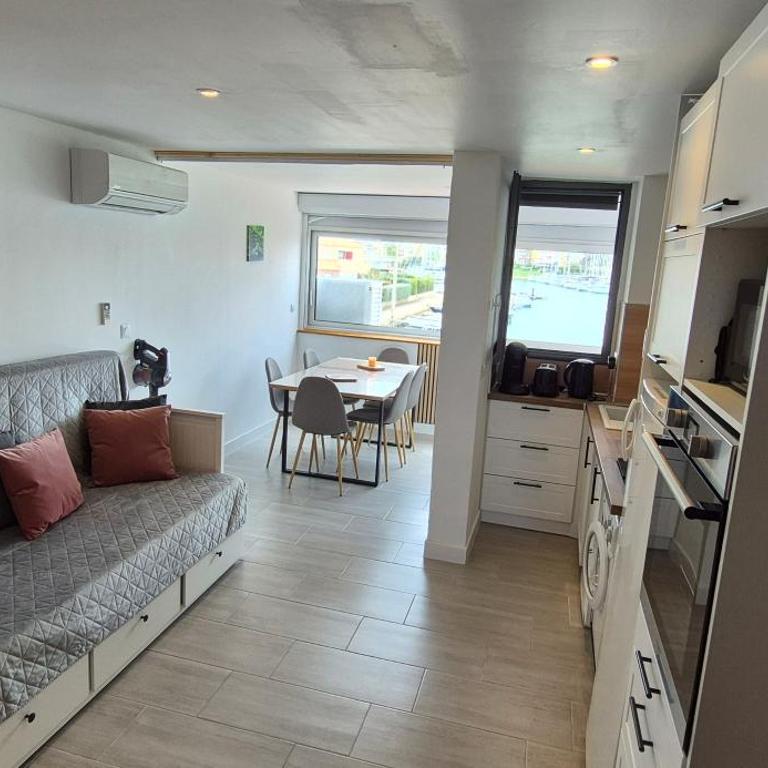 Studio 4 pers, vue mer, parking, wifi, ponton - Apartment mit 1 Schlafzimmer - 10
