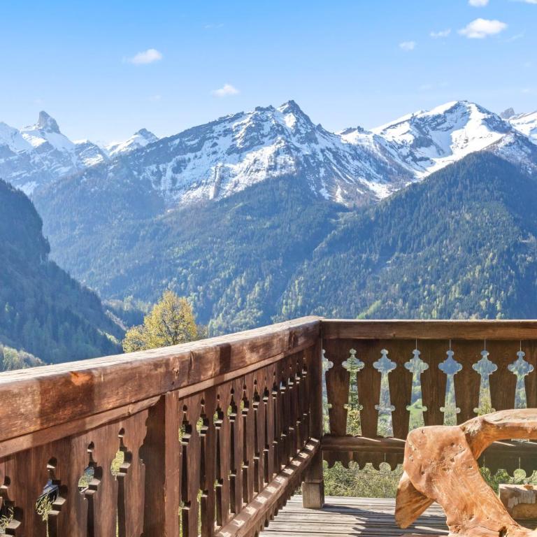 Grand chalet rustique à Gryon, avec vue et cheminée - Chalet - 3