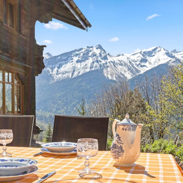 Grand chalet rustique à Gryon, avec vue et cheminée - Chalet - 4
