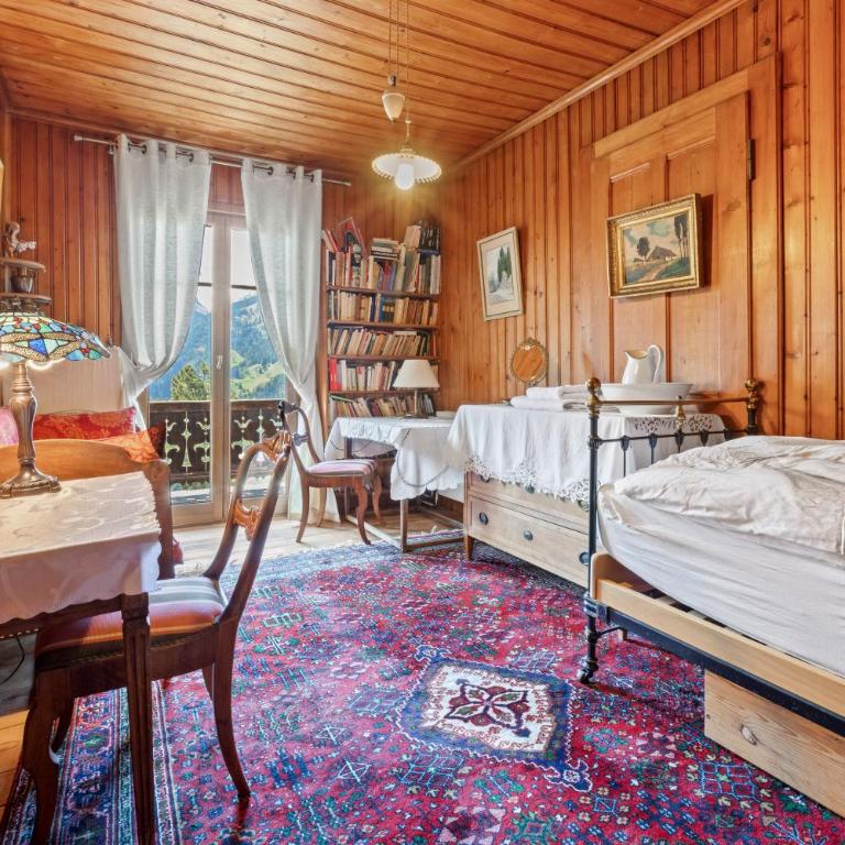 Grand chalet rustique à Gryon, avec vue et cheminée - Chalet - 30