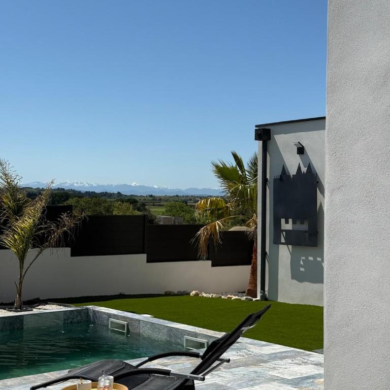 Villa neuve piscine Bali Spa Vue Pyrénées 5 min Cité - Villa mit 3 Schlafzimmern - 18
