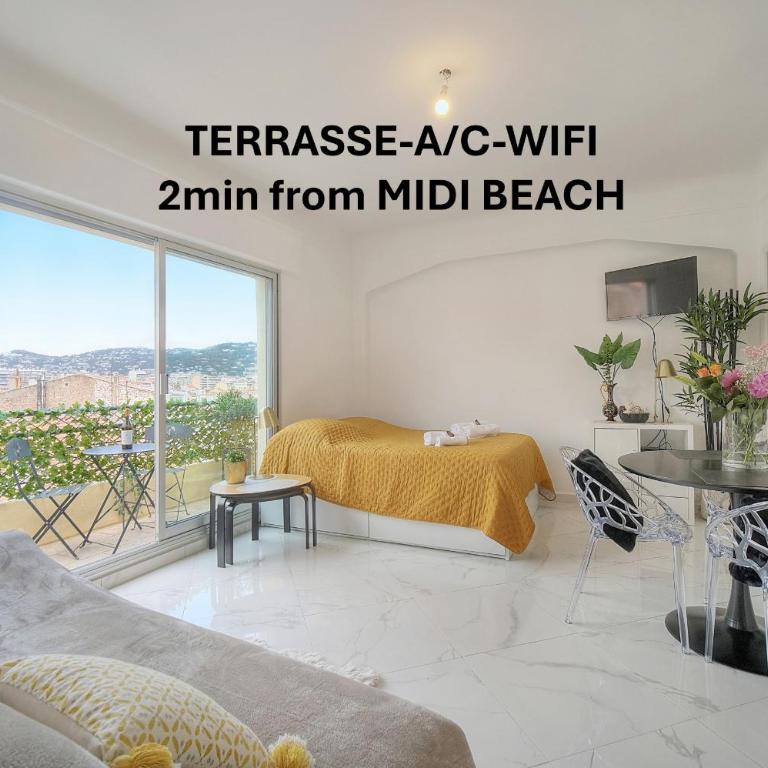 Lumineux Studio TERRASSE, Clémenceau-CANNES CENTRE A0B192 - Studio mit Balkon - 1
