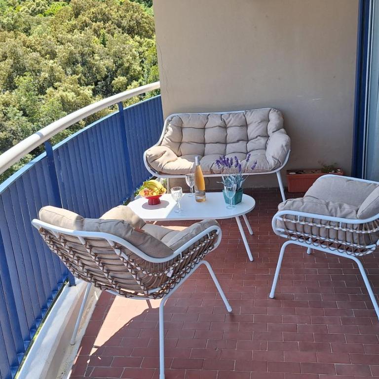 Superbe T3 terrasse et vue mer - Islette du Riou - La Napoule - Appartement 2 Chambres - 8