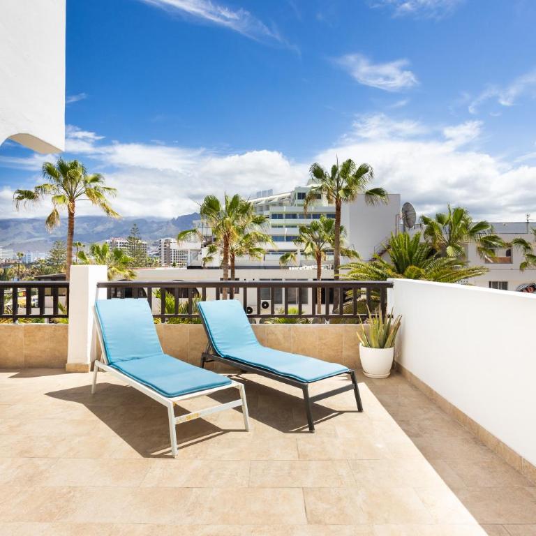 3 apartments 50m from the Las Americas Promenade with heated pool - Apartamento de 1 dormitorio con balcón - 16