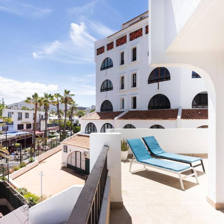 3 apartments 50m from the Las Americas Promenade with heated pool - Apartamento de 1 dormitorio con balcón - 18