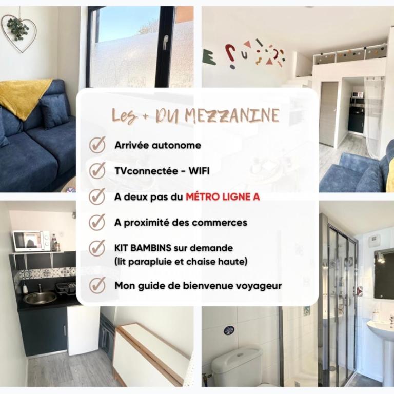 Studio mezzanine proche métro A - Appartement 1 Chambre - 2