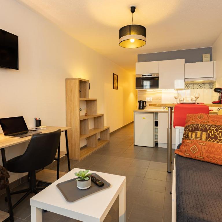 Studio Premium tout équipé - Arrivée autonome - fibre - café inclus - Appartement 1 Chambre - 4