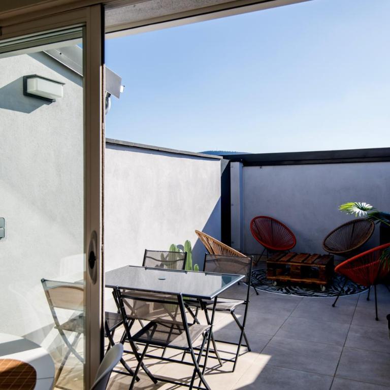 Escapade Tropicale fibre, terrasse,parking,clim - Appartement 1 Chambre avec Terrasse - 20