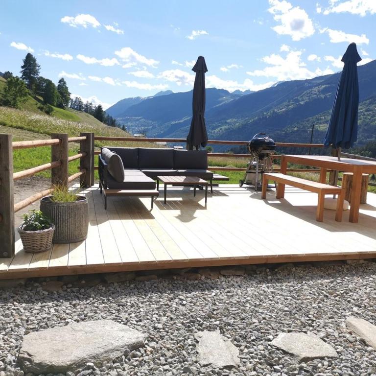 Romantisches Walliser Chalet mit Bergpanorama - Apartment mit 1 Schlafzimmer - 21