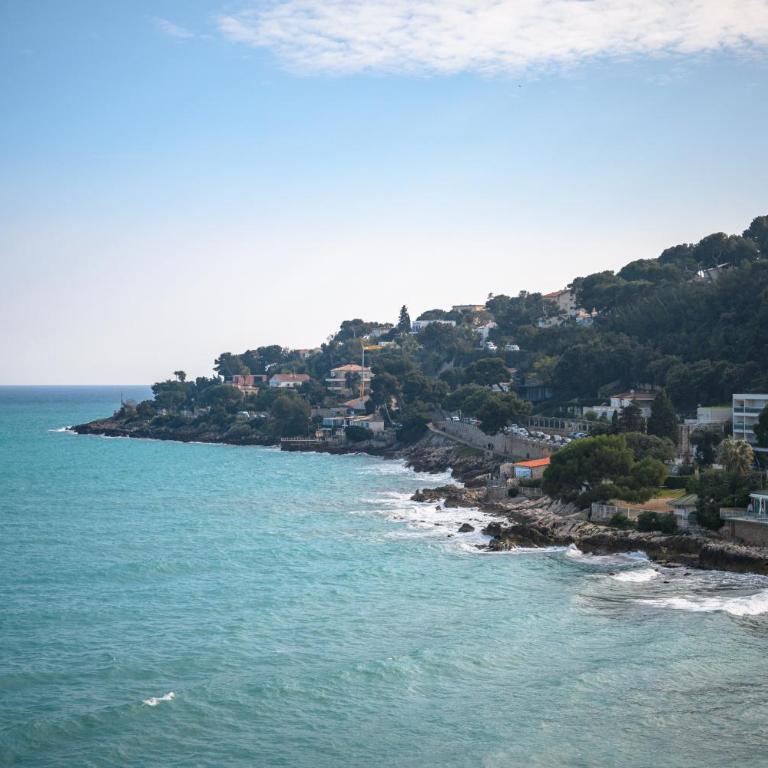 Rives d'or 2, Beautiful beachfront studio, beach access, AC - Studio - Vue sur Mer - 5