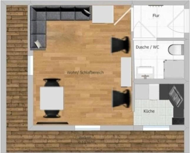 Ferienwohnung Thumseestraße 18 - Apartment mit 1 Schlafzimmer - 8