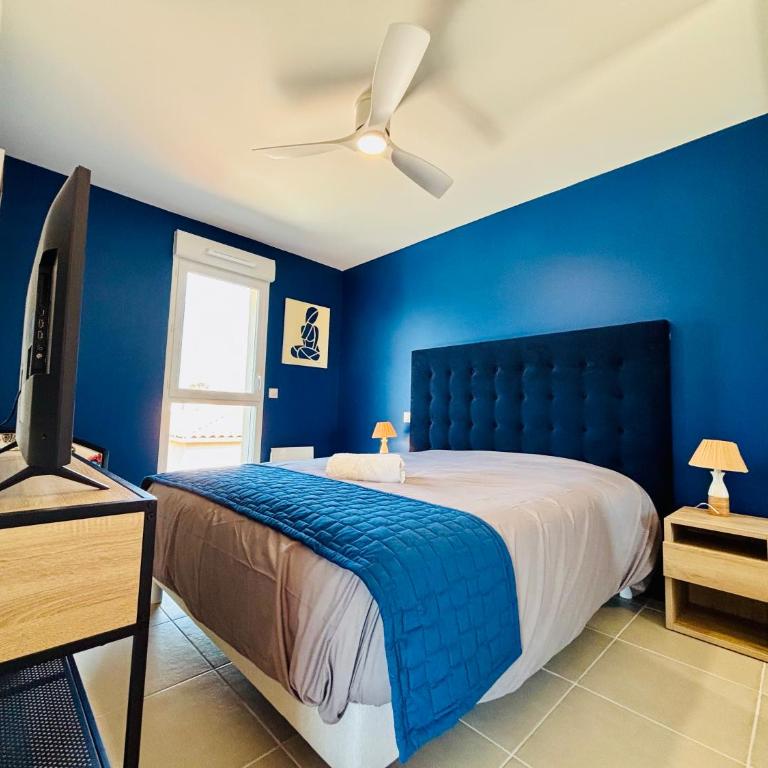 Haut Standing ACCÈS DIRECT MER 3min à pieds,Parking privée, Wifi, Netflix - Appartement 2 Chambres - 14