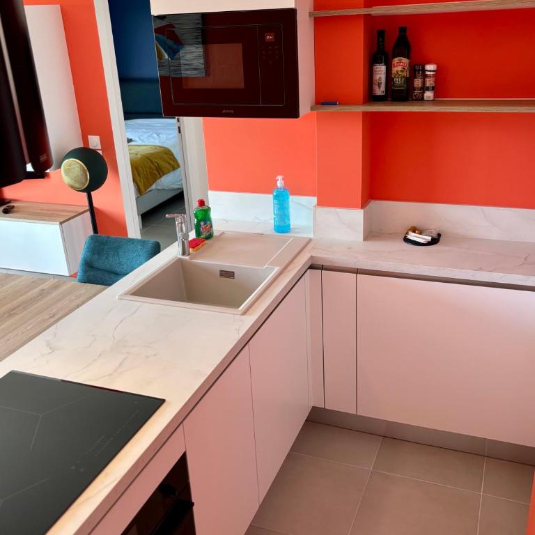 Haut Standing ACCÈS DIRECT MER 3min à pieds,Parking privée, Wifi, Netflix - Appartement 2 Chambres - 22