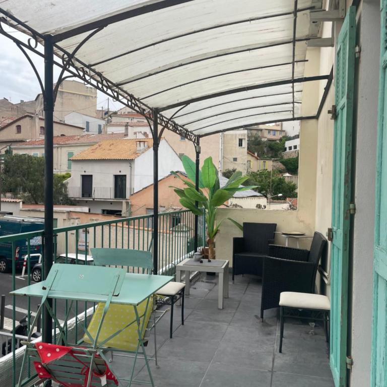 Stud terras Ville Corniche 2 pers stat gratuit rue Modif suivt possib et accord exclusif - Studio avec Terrasse - 3