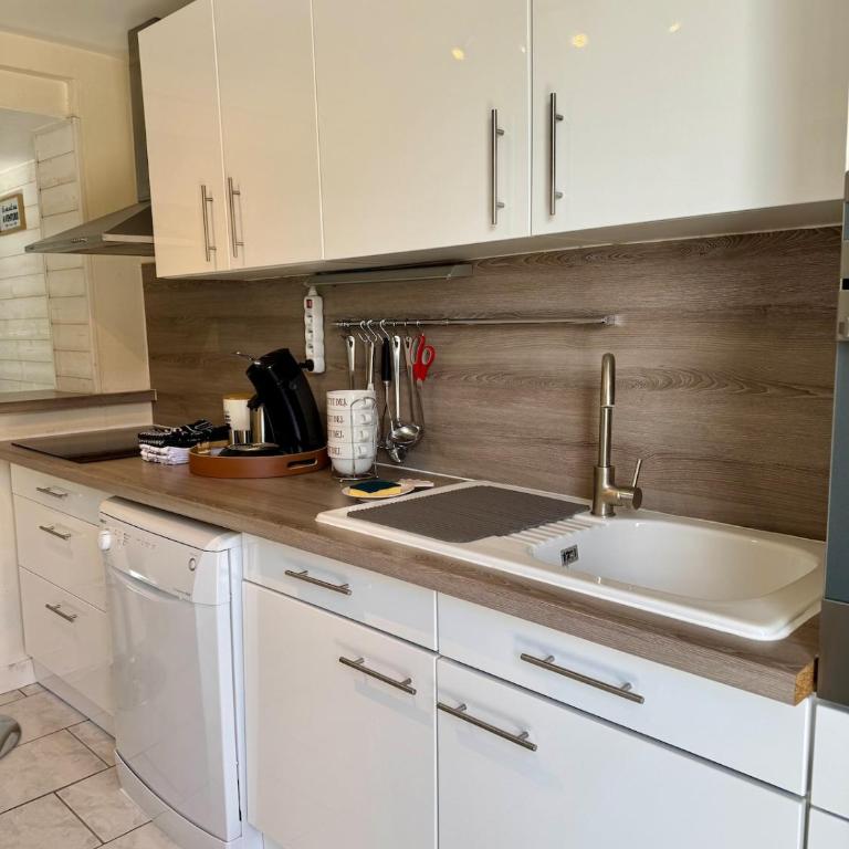 Studio Plein sud - 3 pers - Agde - Terrasse - Barbecue - Clim - Parking -Histoire de clés - Appartement 1 Chambre - 10