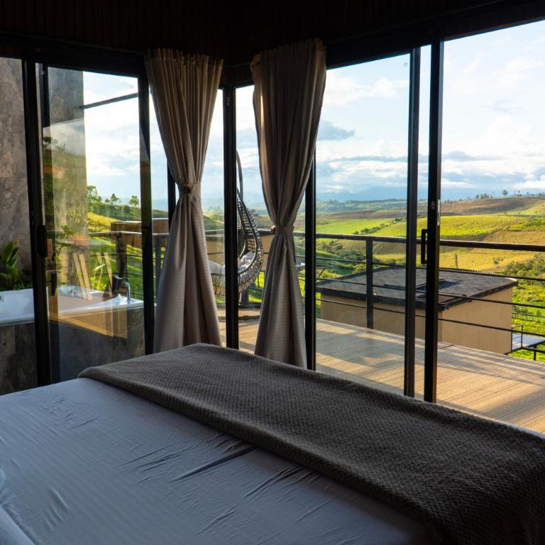 Oasis Barichara - Habitación Doble Deluxe con vistas a la montaña - 1 o 2 camas - 10