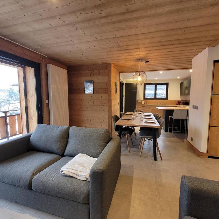 Appartement lumineux, chalet rénové, centre Les Gets, 6 pers, proche pistes, parking - FR-1-598-158 - Appartamento - 14