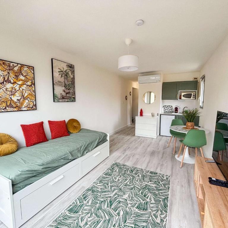 Studio Emeraude Proche Plage Clim Balcon Dernier Etage Parking - Saint Mandrier Sur Mer - Pin Rolland - Apartment mit Balkon - 4