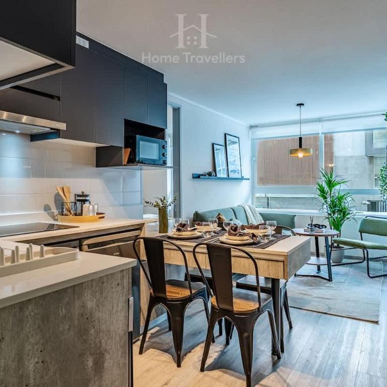 HT Acogedor y Ejecutivo 3PAX en Santiago ESTAC - Apartment - 6
