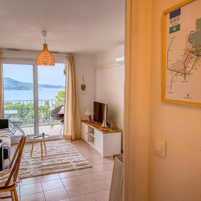 Studio cosy avec terrasse et vue mer imprenable - Apartment mit 1 Schlafzimmer - 1