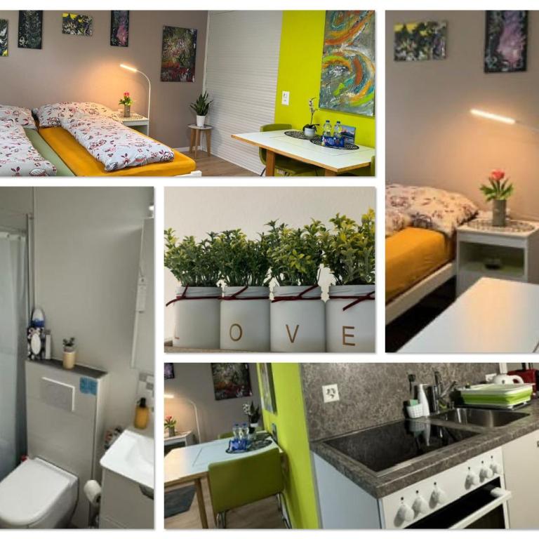 HEART Studio Visp Zentrum I ruhig I Single I Paare I Küche - Deluxe Studio mit Doppelbett - 2