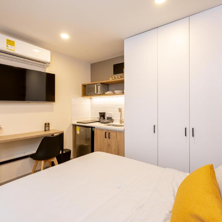 Aparta estudio en el Poblado - AC y Wi Fi - Apartamento de 1 dormitorio - 5